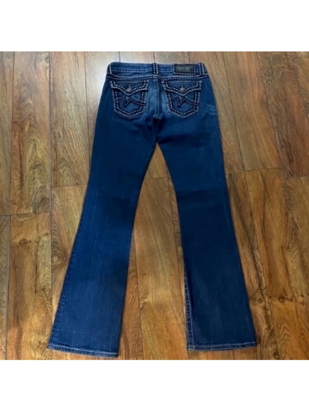 Like New Beautiful Miss Me Boot Jeans With 34” Inseam